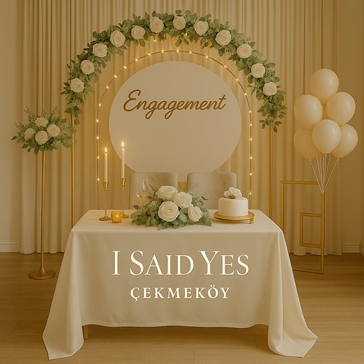 Çekmeköy Evde Söz & Nişan Organizasyonu